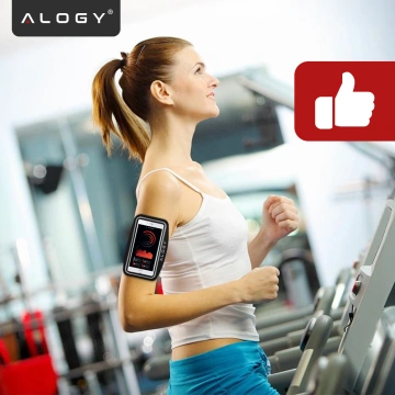Alogy WaterProof Sport ArmBand Lauftasche, wasserdichtes Armband für Telefon 6,7 Zoll, Schwarz