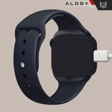 Apple Watch Alogy Ladegerät mit USB-C-Anschluss, Mini-Powerbank, Schwarz