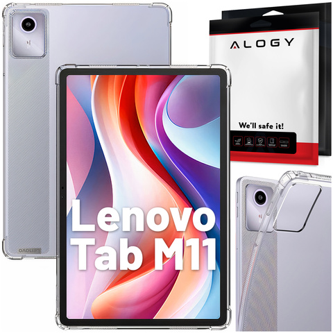 Etui Alogy Shockproof do Lenovo Tab K11 K11E 11” M11 10.95" TB330FU / TB330XU / TB331FC obudowa pokrowiec Przezroczysty