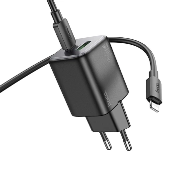 Hoco N41 GaN Ladegerät 20W USB-C USB-A USB-C Lightning Kabel