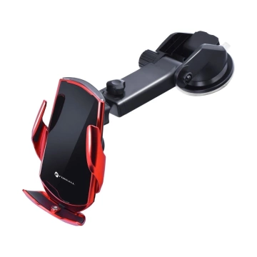 Uchwyt Samochodowy Ładowarka Forcell HS1 Auto IR Qi 15W Indukcja Czerwony