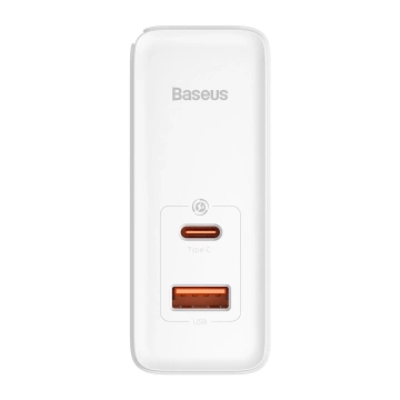 Baseus GaN5 Pro Fast Universal GaN USB Ladegerät Typ C / USB 100W PD3.0, QC4.0, AFC weiß (CCGP090202)