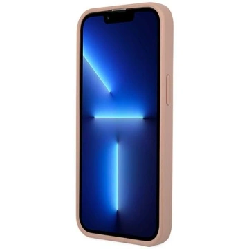 Etui Guess GUHCP14XPSATLP do Apple iPhone 14 Pro Max 6,7" różowy/pink hardcase SaffianoTriangle Logo