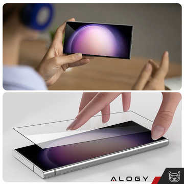 2x Panzerglas für Samsung Galaxy S24 Ultra Displayschutzfolie mit UV-Lampe Glas 9H Kleber Alogy
