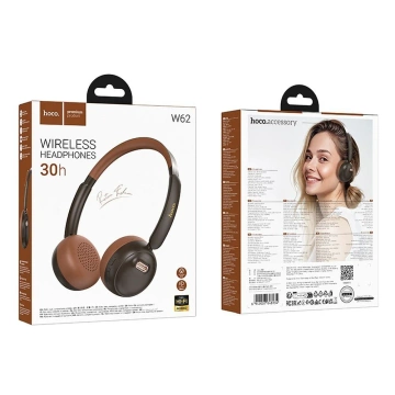 HOCO kabellose Bluetooth-Kopfhörer W62 braun