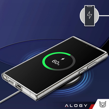 Etui do Samsung Galaxy S24 Ultra obudowa plecki futerał Hybrid Clear Case Alogy Przezroczyste + Szkło