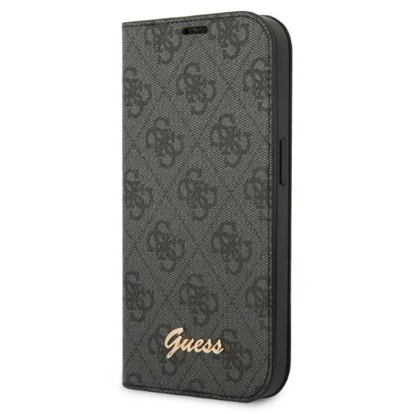 Etui Guess GUBKP14XHG4SHK do Apple iPhone 14 Pro Max 6,7" czarny/black book 4G Vintage Gold Logo