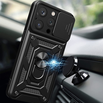 Alogy Camshield Stand Ring Case mit Kameraabdeckung für Apple iPhone 14 Pro Glass