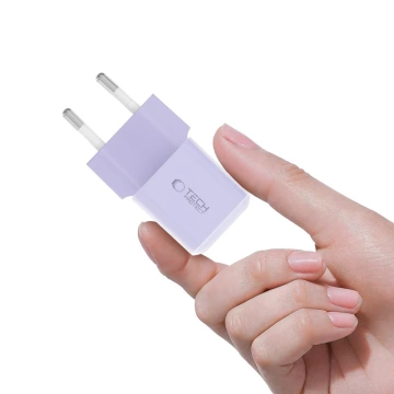 Ładowarka Sieciowa USB-C Tech-Protect NCM25 25W PD Fioletowa