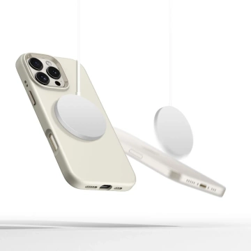 Etui do iPhone 16 Pro Tech-Protect Silicone Pure MagSafe Latte