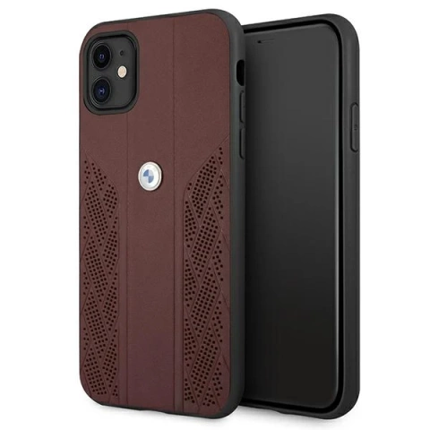 Etui BMW BMHCN61RSPPR do Apple iPhone 11/ Xr hardcase Leather Curve Perforate