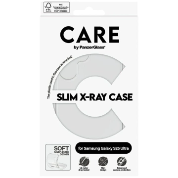 Etui CARE do Samsung Galaxy S25 Ultra by PanzerGlass Fashion X-Ray Przezroczyste