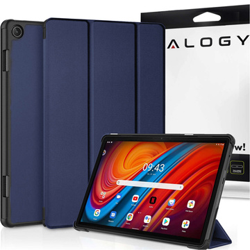 Etui Alogy Book Cover Case für Lenovo M10 3gen. 10,1 Zoll 2022 TB-328FU TB-328XU Granatowe