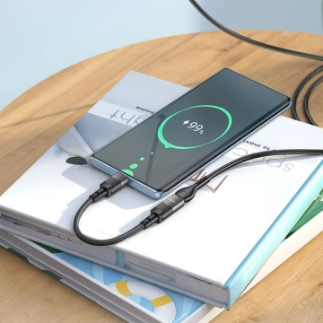 HOCO OTG-Adapter Typ C (männlich) auf Lightning (weiblich) 3A U107 0,1M Schwarz