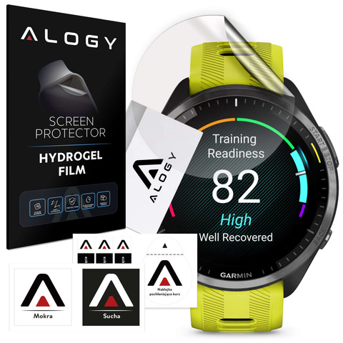 Alogy Hydrogel-Schutzfolie für Garmin Forerunner 965 Smartwatch