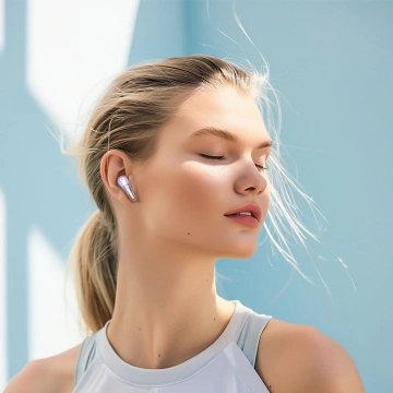 Słuchawki Hoco EW202 TWS Białe Bluetooth 5.4 Etui 6h Czasu Pracy