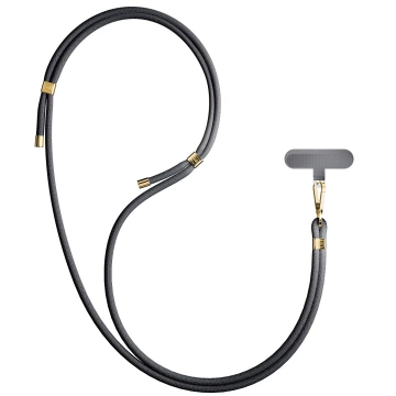 Universelles Smartphone-Lanyard 3mk EasyClip Elite Schwarz (Gold)