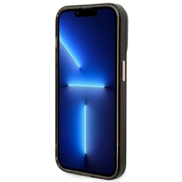 Etui Guess GUHMP14LHTCMK do Apple iPhone 14 Pro 6,1" czarny/black hard case Gold Outline Translucent MagSafe