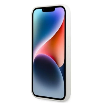 Handyschutzhülle Karl Lagerfeld KLHCP14LSNIKBCH für Apple iPhone 14 Pro 6.1" Hardcase weiß/weiß Silikon Ikonik