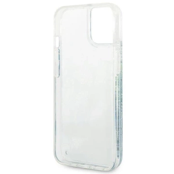 Etui Guess GUHCP14SLFLSN für Apple iPhone 14 6,1" zielony/green Hardcase Flower Liquid Glitter
