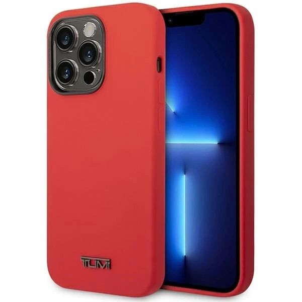 Etui na telefon Tumi Liquid Silicone hardcase do iPhone 14 Pro Max czerwony/red