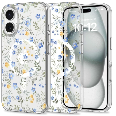 Etui do iPhone MagMood MagSafe iPhone 16 Spring Flowers