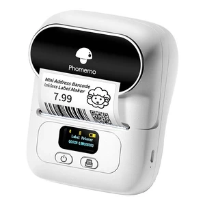 Phomemo M110 Bluetooth USB Tragbarer Etikettendrucker Weiß