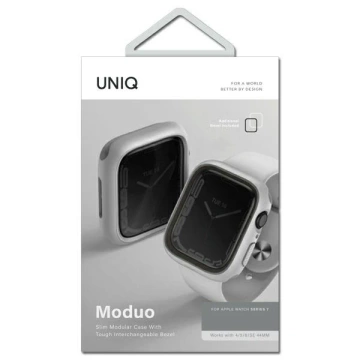 Etui ochronne UNIQ Moduo do Apple Watch Series 4/5/6/7/8/SE 40/41mm kredowy-szary/ chalk-stone grey