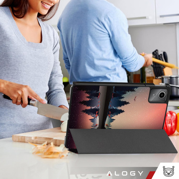 Etui do Lenovo Tab K11/ K11E 11” M11 10.95" TB330FU / TB330XU / TB331FC obudowa na tablet Case Alogy Book Cover Lake + Rysik