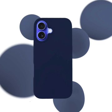 Etui Apple iPhone 16 Plus - 3mk Silikonhülle Dunkelmarine