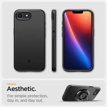 iPhone 16e Spigen Thin Fit Mag MagSafe Schwarze Hülle