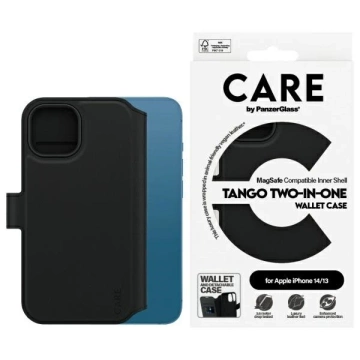 iPhone 14/13 CARE von PanzerGlass Tango Wallet 2in1 6,1" Schwarz
