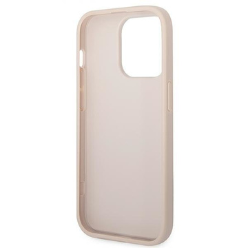 Etui Guess GUHCP14LG4GFPI do Apple iPhone 14 Pro 6,1" różowy/pink hard case 4G Metal Gold Logo