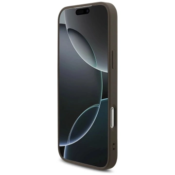 Etui Guess Hardcase 4G Big Metal Logo do iPhone 17 Pro Max, brązowe