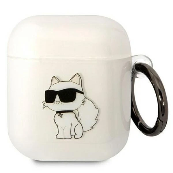 Schutzhülle für Kopfhörer Karl Lagerfeld für Airpods 1/2 Abdeckung transparent Ikonik Choupette