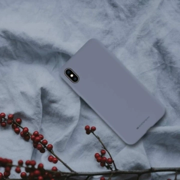 Etui na telefon Mercury Silicone do iPhone X/Xs lawendowy /lavender gray