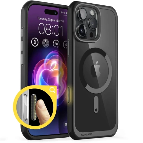 Etui Supcase UB Mag MagSafe für iPhone 16 Pro Schwarz