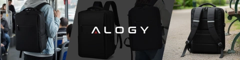 Alogy UrbanPack Pro™ Business-Rucksack für 15-16"-Laptops – Wasserdicht, stoßfest, mit Flaschenfach und Gepäckgurt – Schwarz