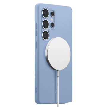Etui do Samsung Galaxy S25 Ultra Sapphire Blue Spigen Silicone Fit Mag MagSafe