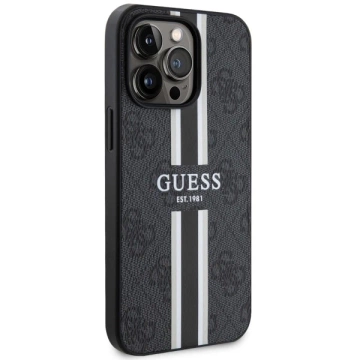 Etui Guess GUHMP13LP4RPSK für iPhone 13 Pro / 13 6,1" Hardcase 4G bedruckte Streifen MagSafe