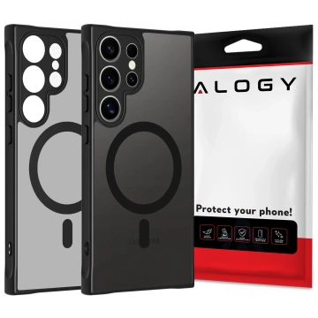 Samsung Galaxy S25 Ultra Hülle Alogy Matte HybridMag™️ MagSafe Hülle Matt Schwarz