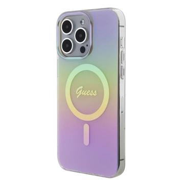 Etui Guess GUHMP15XHITSP do iPhone 15 Pro Max 6.7" różowy/pink hardcase IML Iridescent MagSafe
