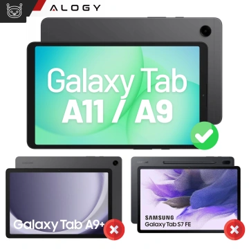 Etui do Samsung Galaxy Tab A11 / A9 2023 8.7" X110 / X115 obudowa na tablet Case Alogy Book Cover Szare