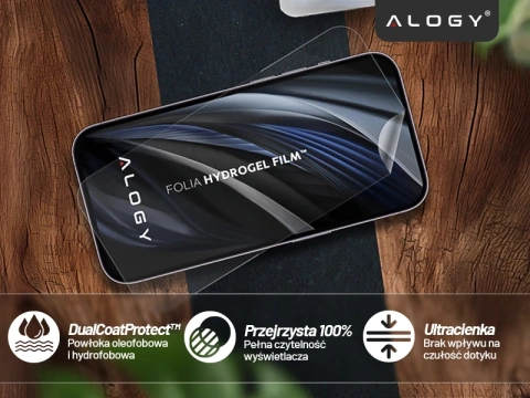 Folia hydrożelowa do Samsung Galaxy S25+ – elastyczna ochrona ekranu, samoregeneracja, pełne dopasowanie i wysoka przejrzystość – Alogy Hydrogel Film™