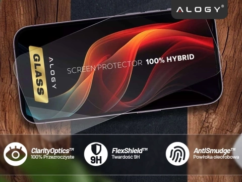 Hybridglas für Realme 11 Pro 5G / Pro Plus Displayschutzfolie Alogy Flexi Glass 9H Hüllenfreundlicher flacher Displayschutz