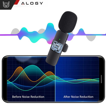 2x Alogy Lightning Wireless Lavalier-Mikrofon für Apple iPhone iPad Kleine Mikrofone Set bestehend aus zwei Mikrofonen