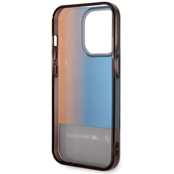BMW BMHCP14X22HMGK Phone Case für Apple iPhone 14 Pro Max 6.7" schwarz/schwarz Half Tricolor