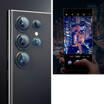 Spigen Optik.tR „EZ Fit“ Kameraschutz 2er-Pack für Samsung Galaxy S24 Ultra Schwarz