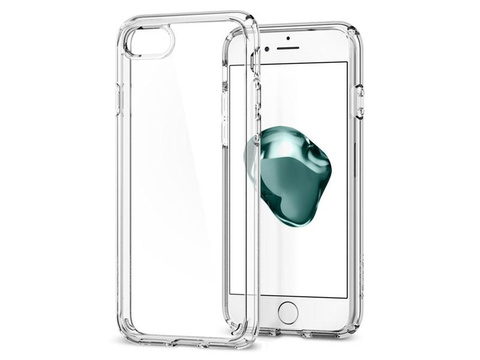 Etui Spigen Ultra Hybrid 2 Apple iPhone 7/8/SE 2022/2020 Crystal Clear + Szkło alogy