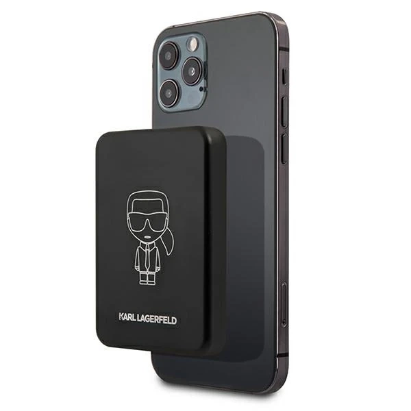 Karl Lagerfeld KLPBMSOIBK 3000mAh MagSafe induktive Powerbank